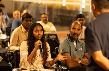 Indoor group gathering